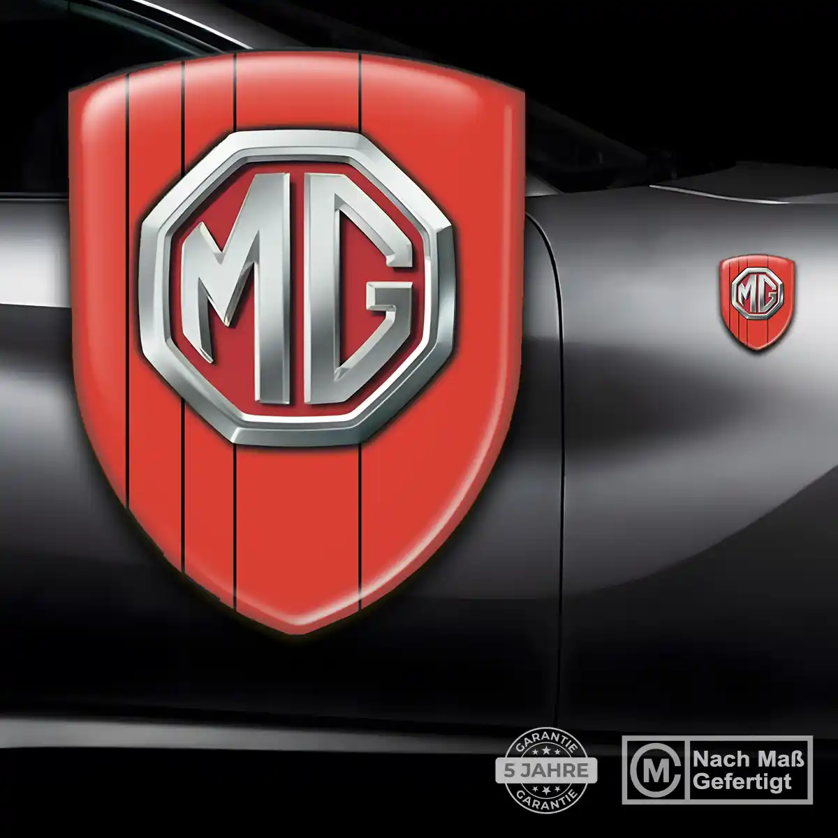 MG Aufkleber 3D Gel Wappen Tuningfahrzeug
