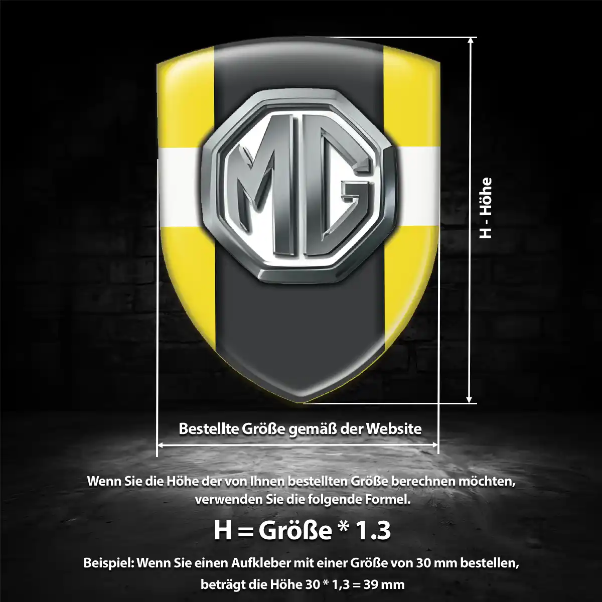 MG Aufkleber Auto Ausdrucksstarkes Design