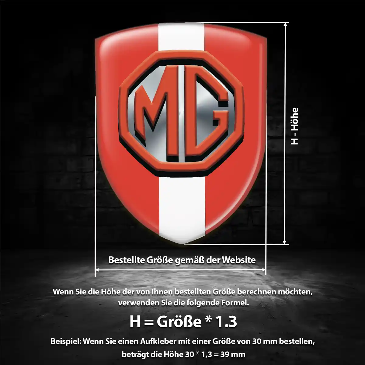 MG Aufkleber Auto Hohe Qualität