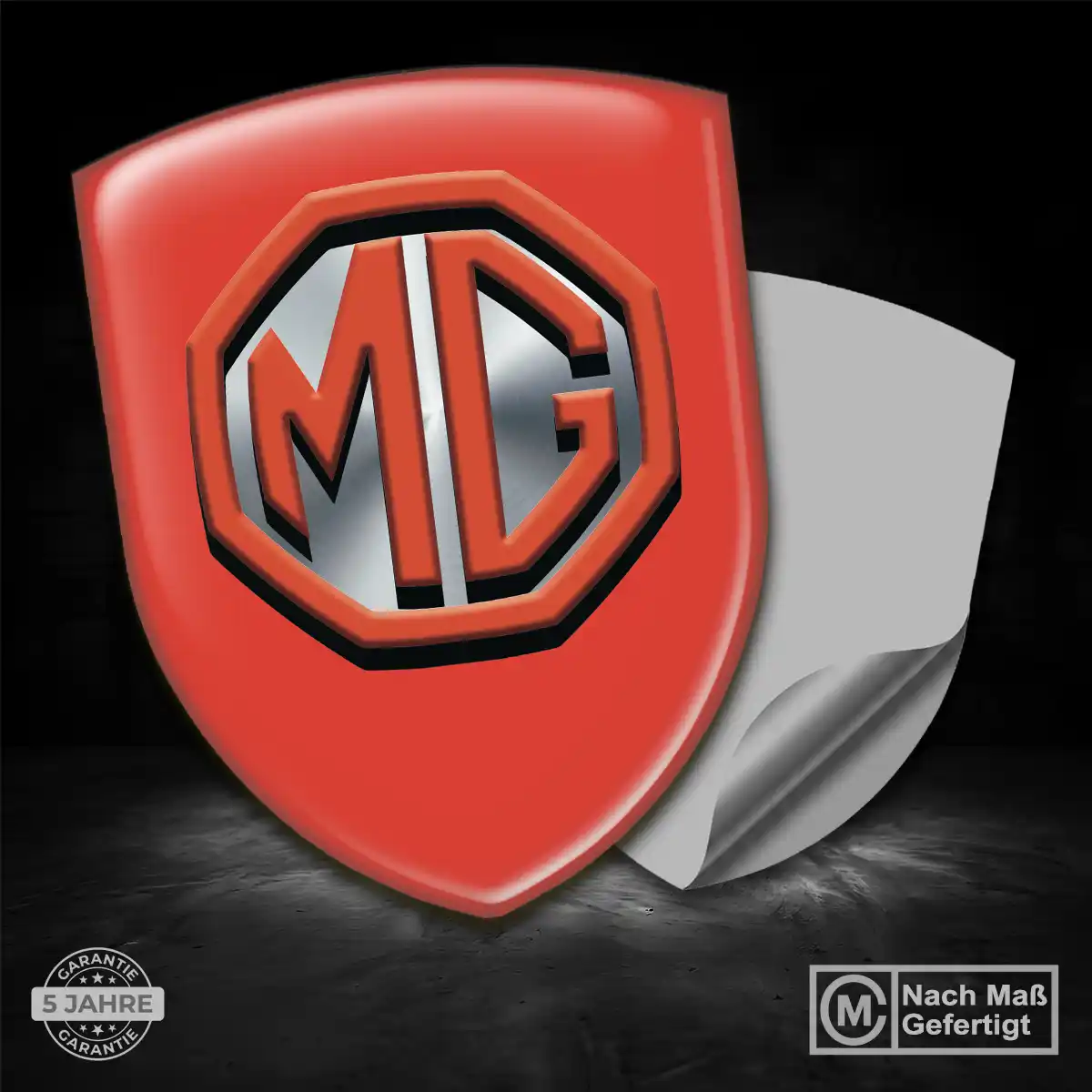 MG Aufkleber Emblem Auto Hochwertiges Harz