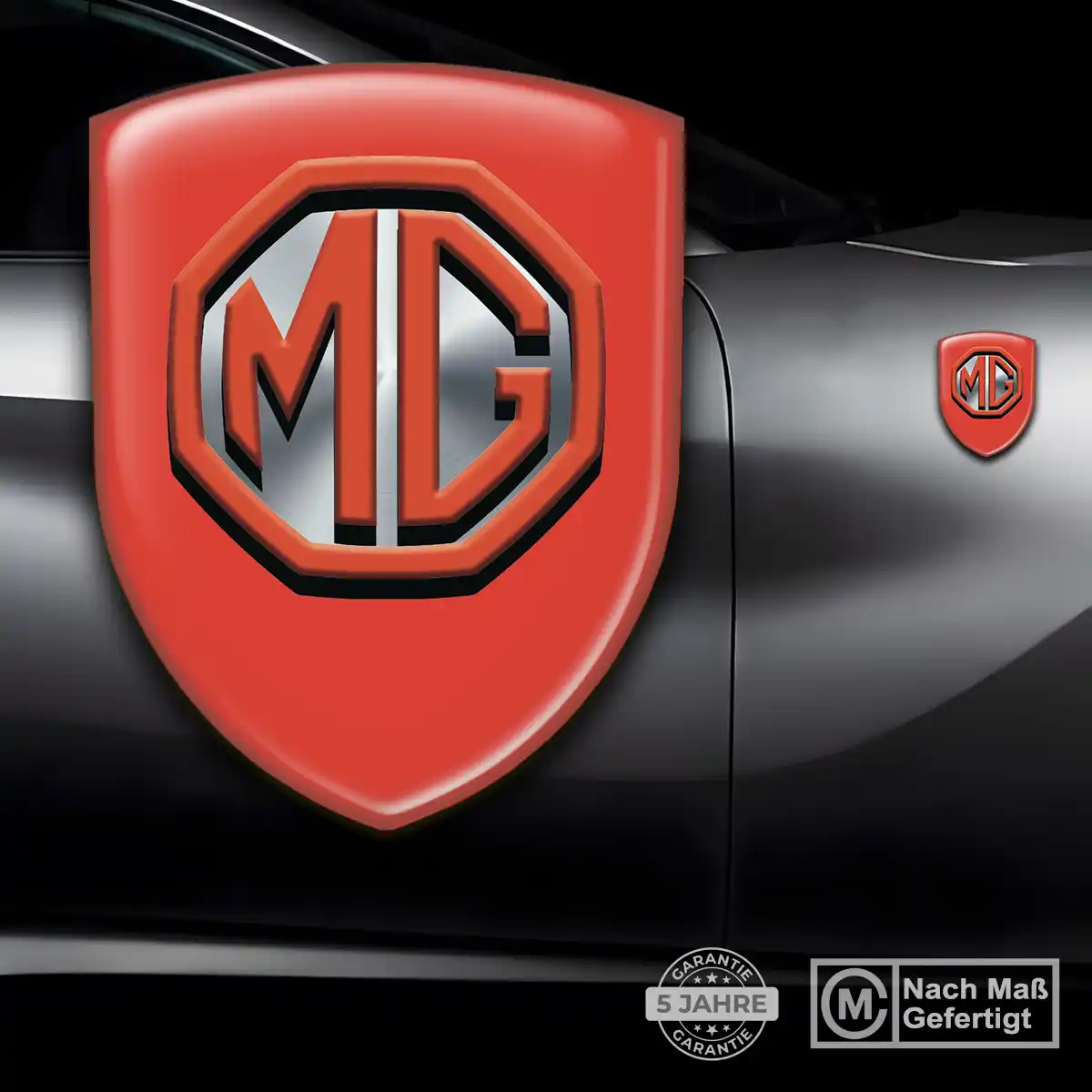 MG Aufkleber Emblem Auto Hochwertiges Harz