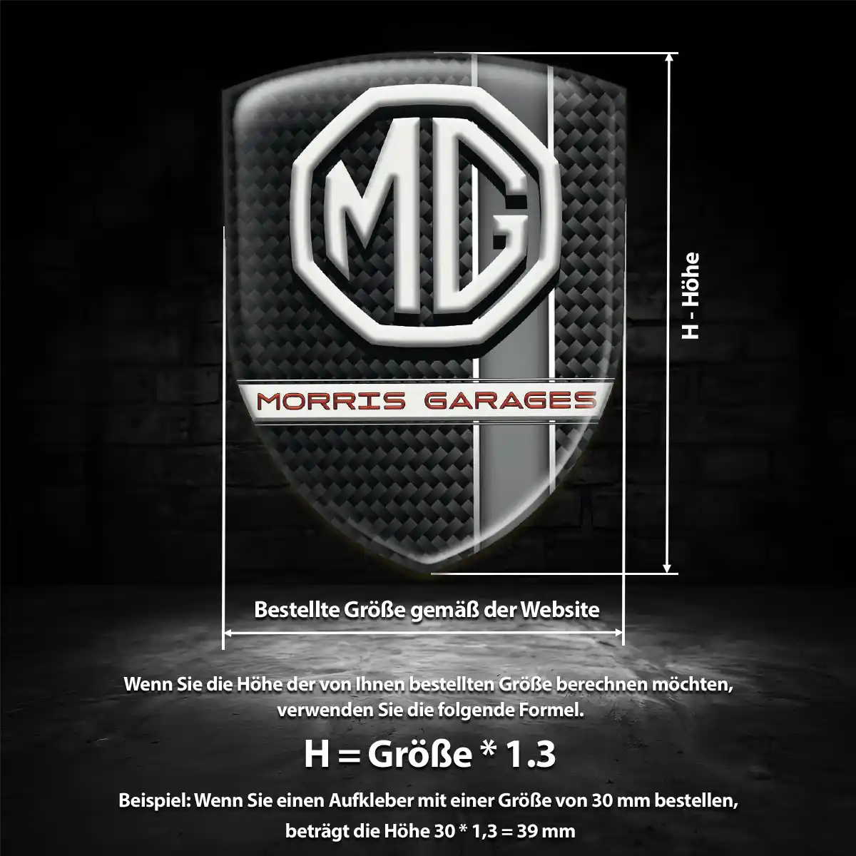 MG Aufkleber Emblem Auto Hohe Qualität