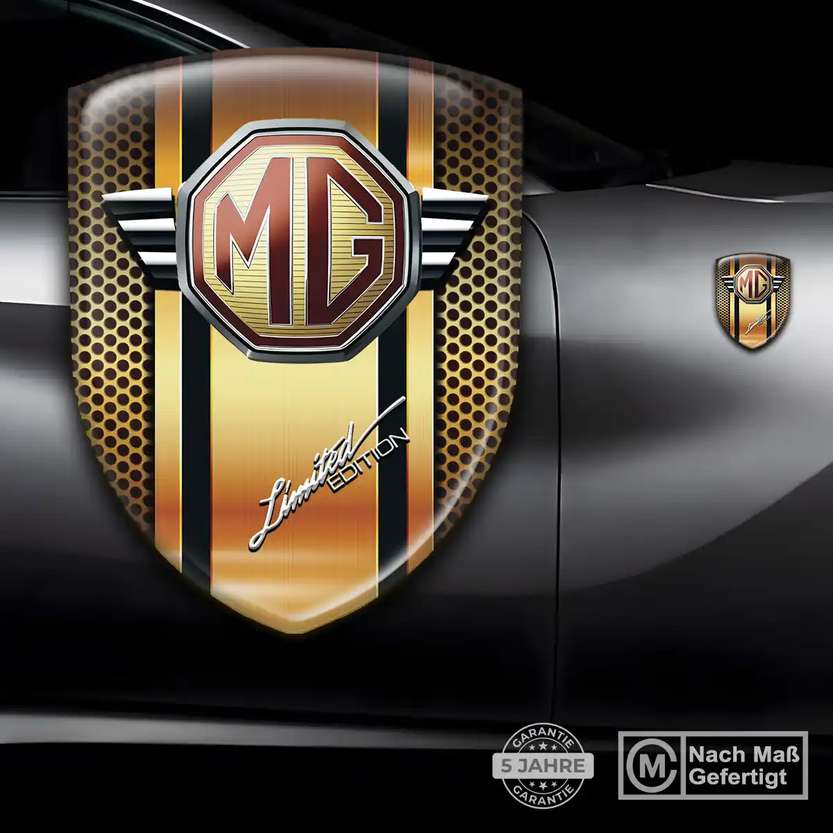 MG Aufkleber Emblem Auto Limitierte Auflage