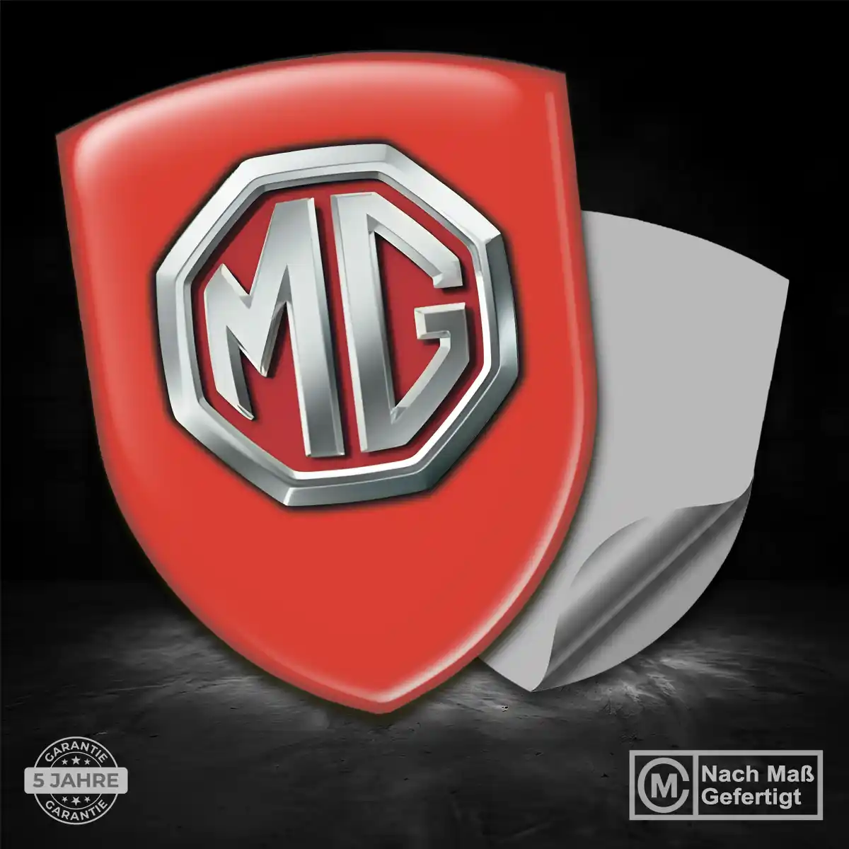 MG Aufkleber Emblem Edles Design