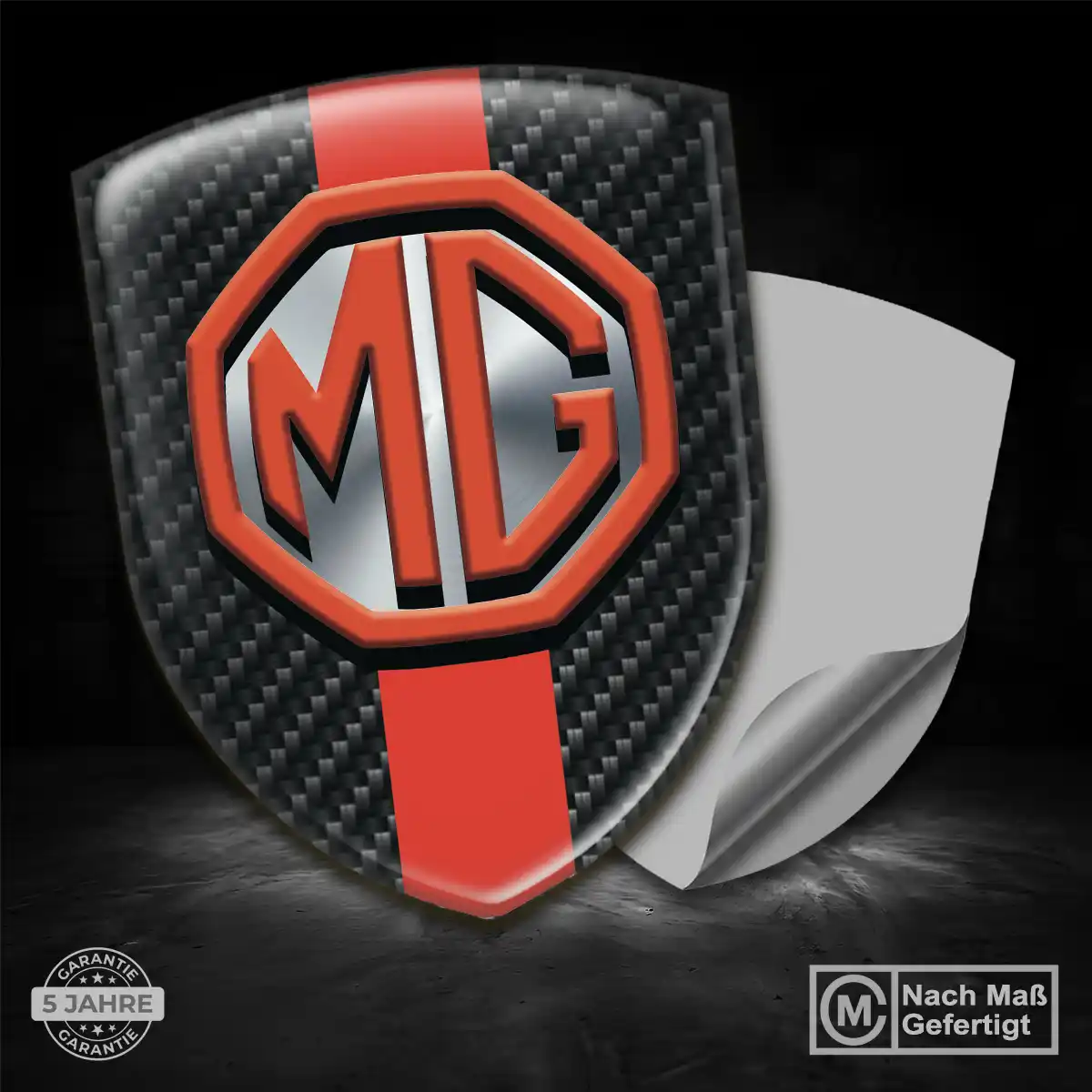 MG Aufkleber Emblem Elegantes Design