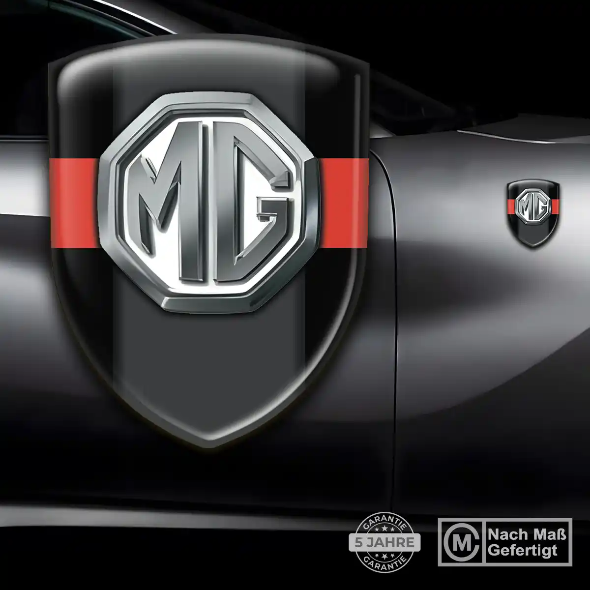 MG Aufkleber Emblem Hochwertiges Harz