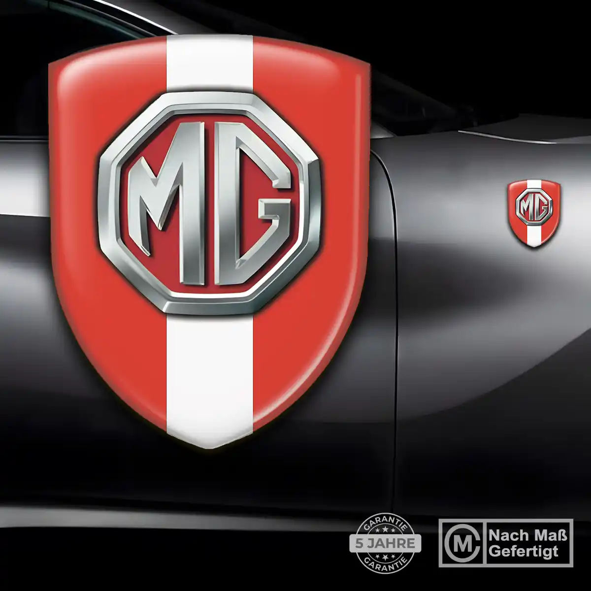 MG Aufkleber Emblem Modernes Design