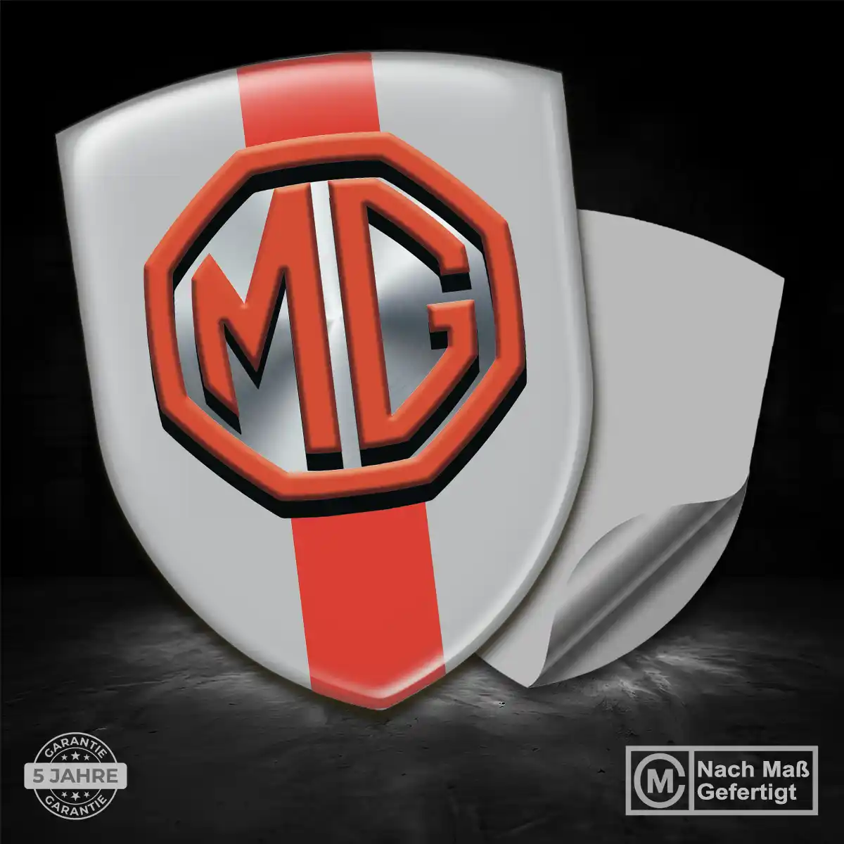 MG Aufkleber Emblem Premiumqualität