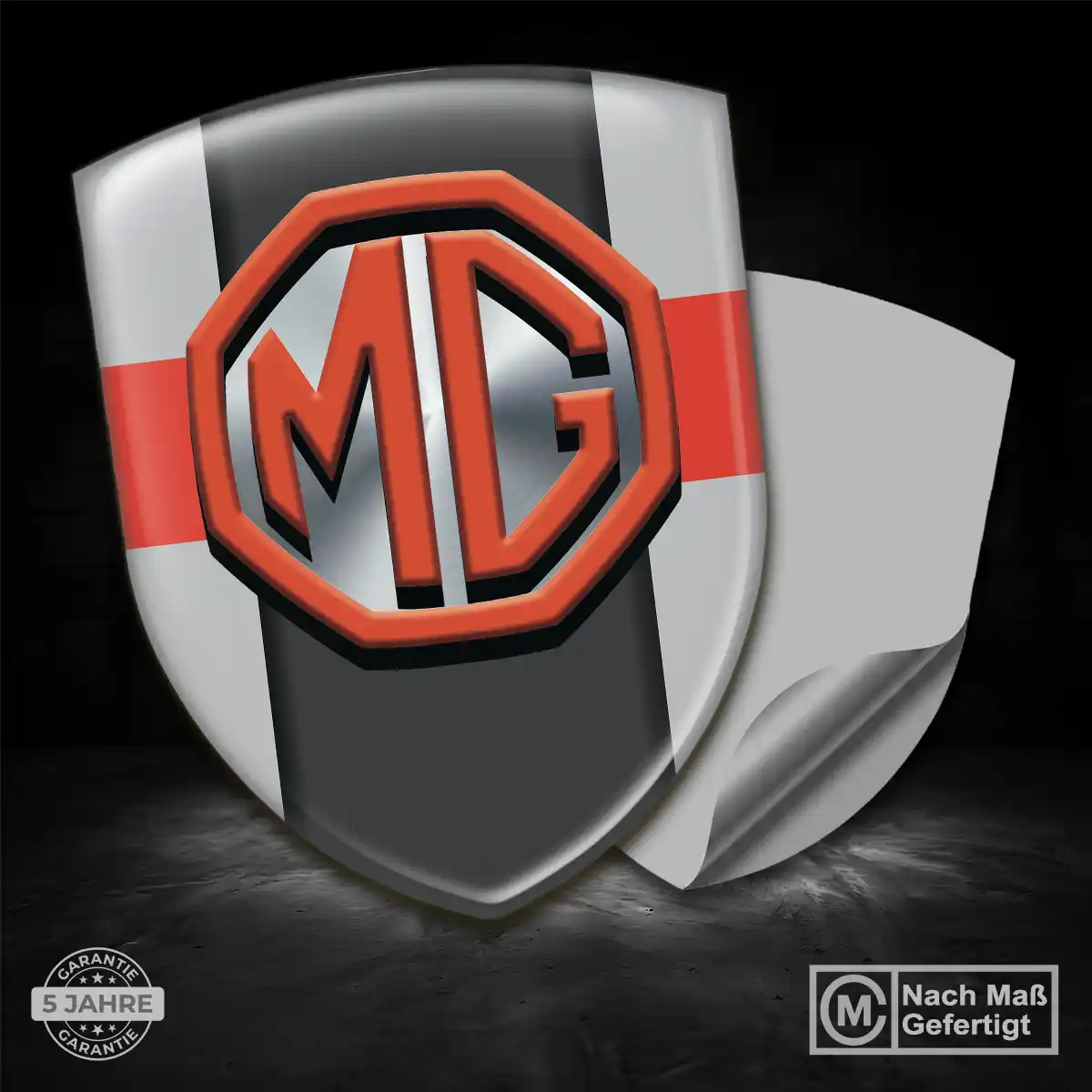 MG Aufkleber Emblem Tuningfahrzeug