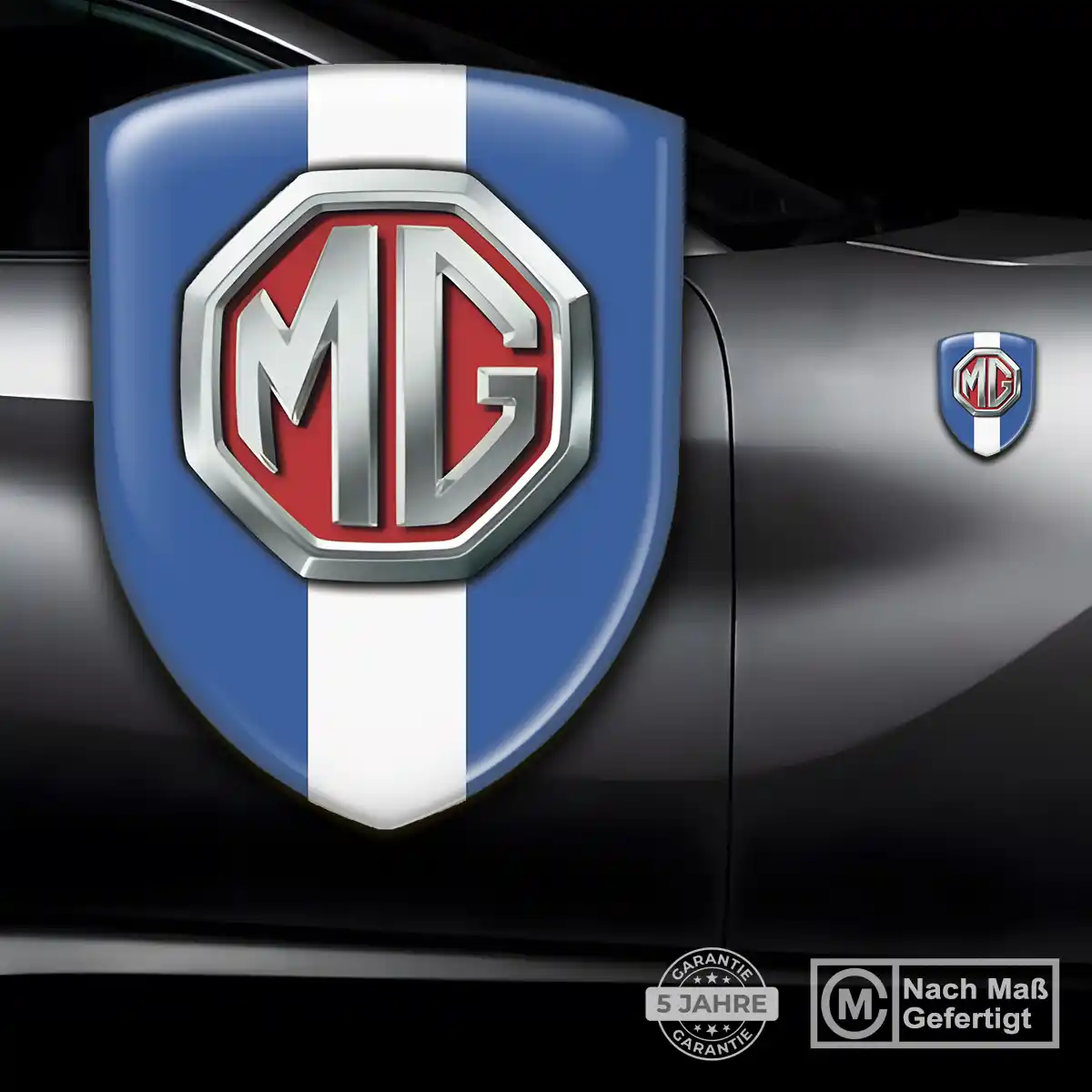 MG Aufkleber Emblem Wappen Anspruchsvolles Design