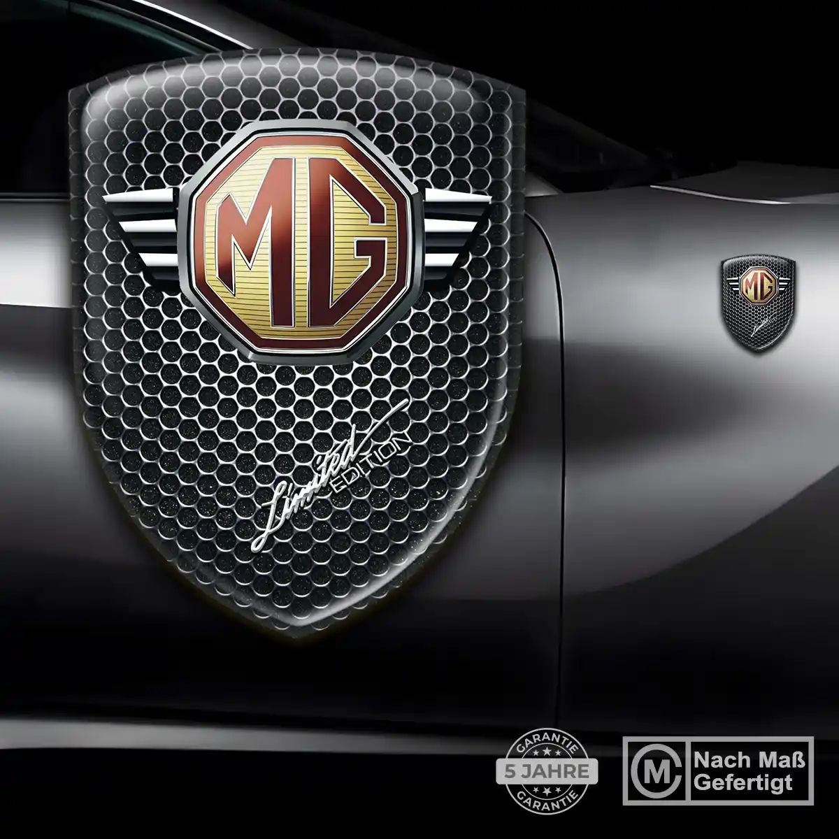 MG Aufkleber Emblem Wappen Ausdrucksstarkes Design