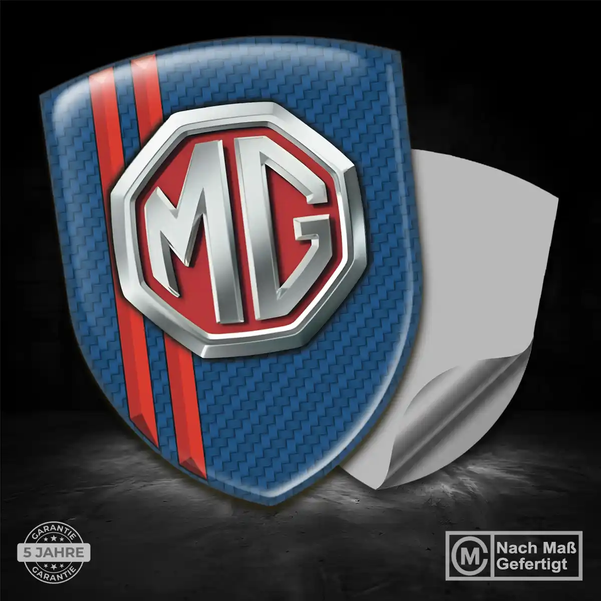 MG Aufkleber Emblem Wappen Auto Hochwertiges Harz