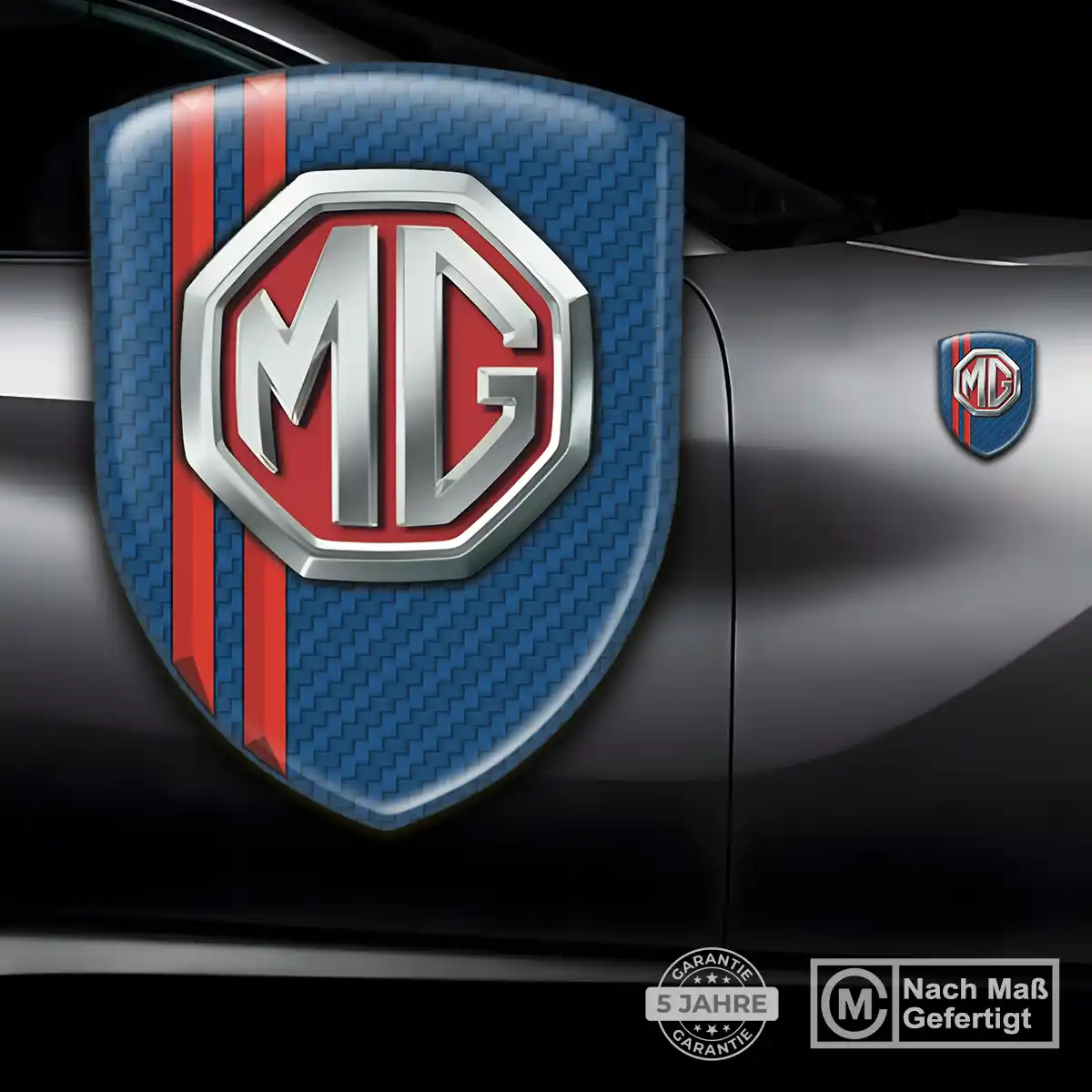 MG Aufkleber Emblem Wappen Auto Hochwertiges Harz