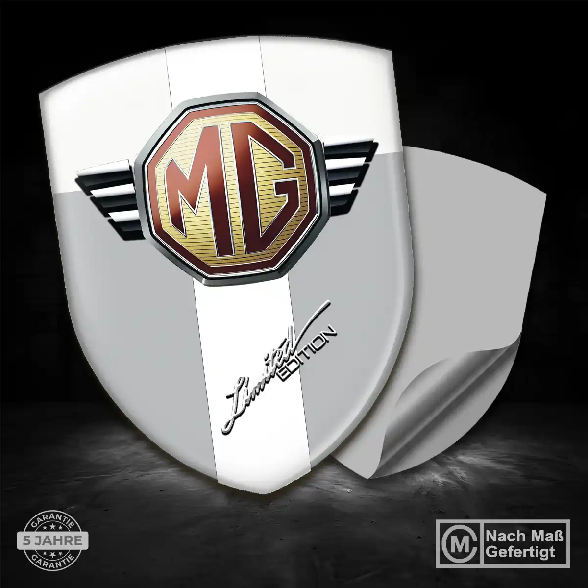 MG Aufkleber Emblem Wappen Auto Interieurdesign