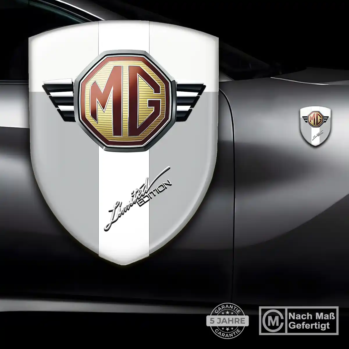 MG Aufkleber Emblem Wappen Auto Interieurdesign