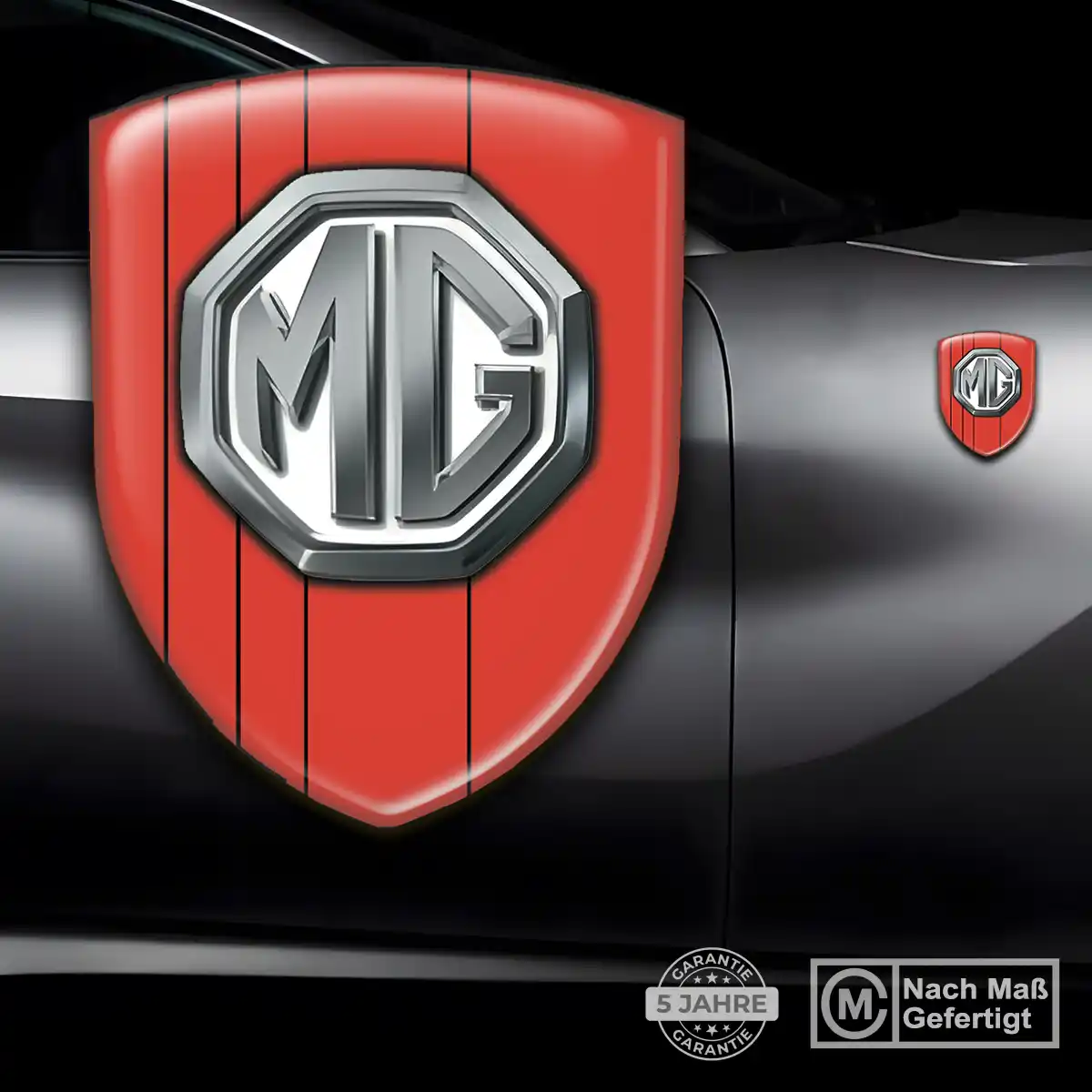 MG Aufkleber Emblem Wappen Auto Premium-Edition