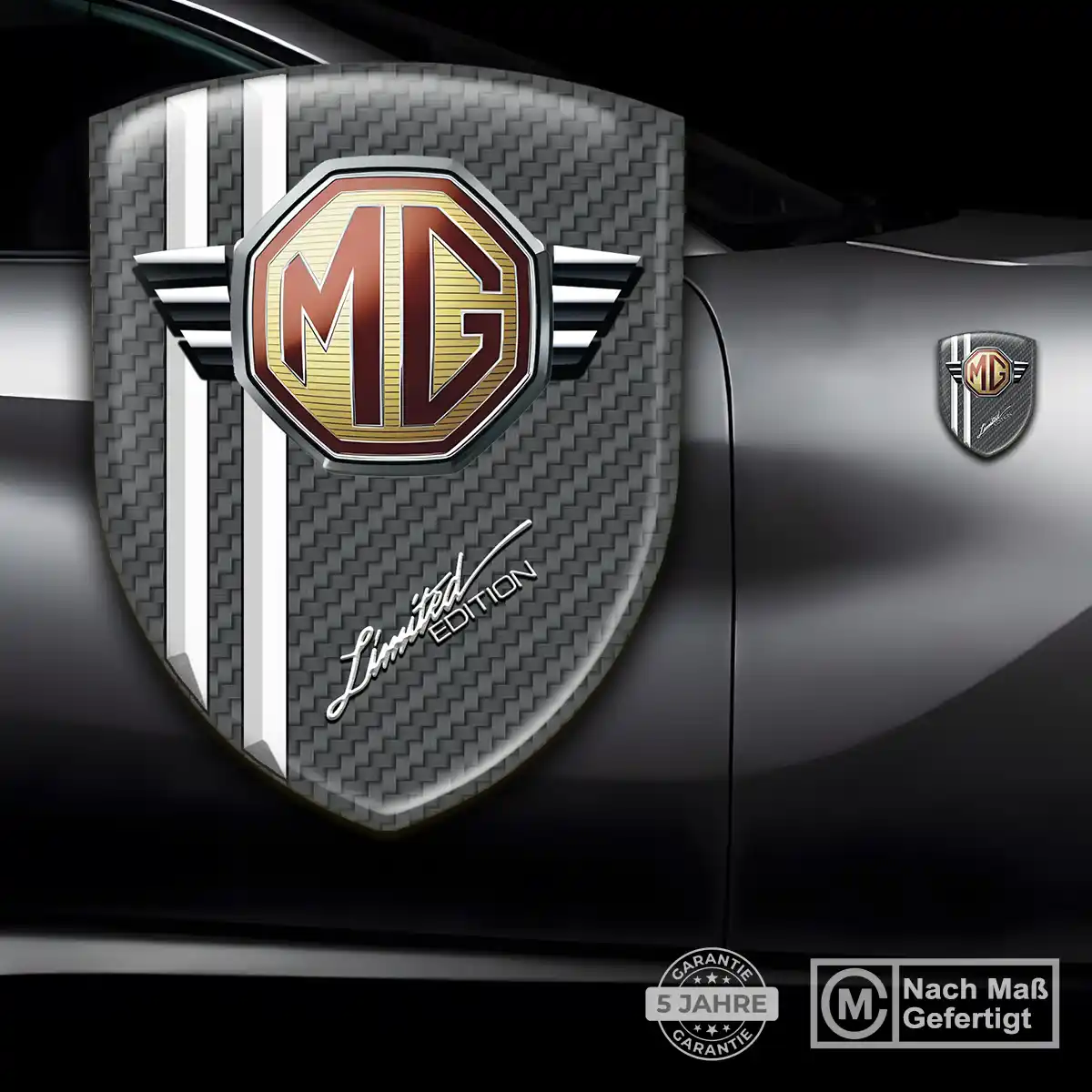 MG Aufkleber Embleme Silikon Anspruchsvolles Design