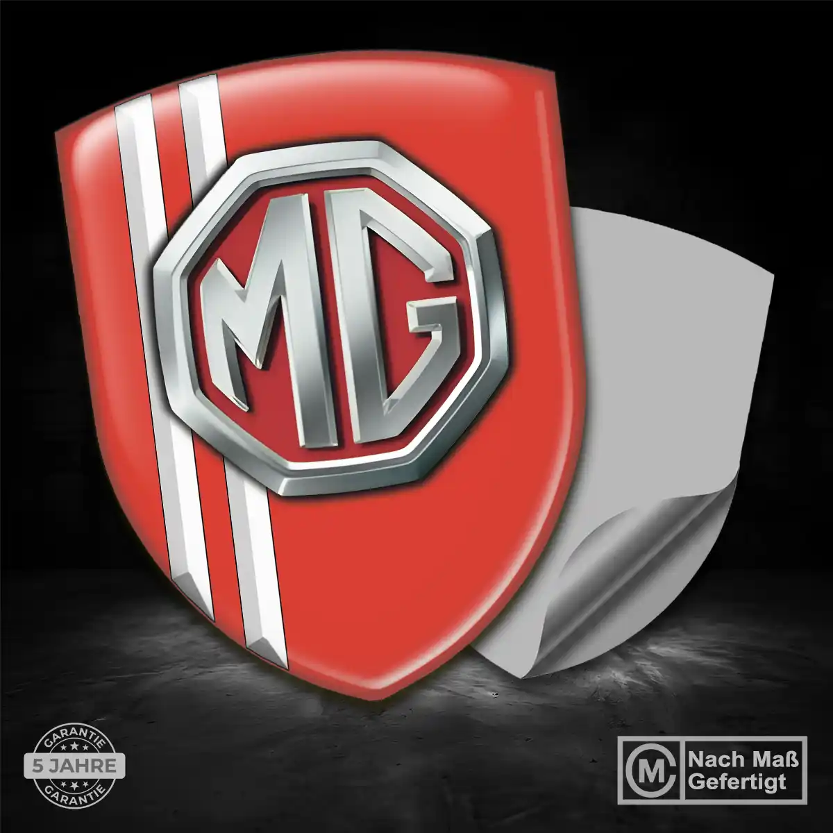 MG Aufkleber Embleme Silikon Ausdrucksstarkes Design