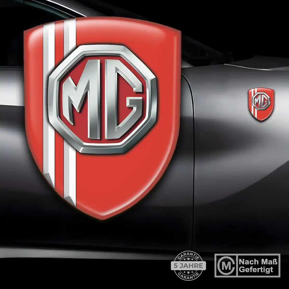 MG Aufkleber Embleme Silikon Ausdrucksstarkes Design
