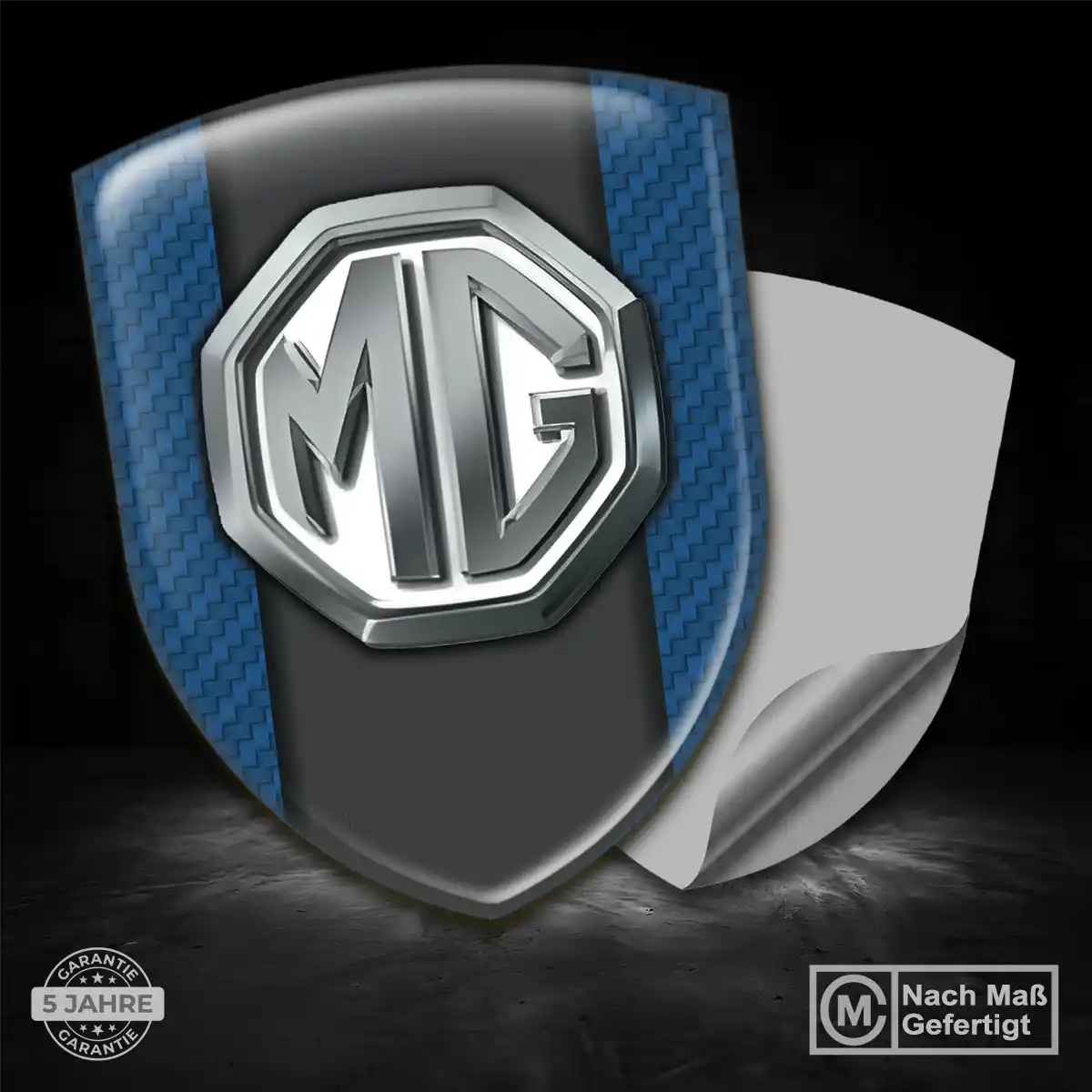 MG Aufkleber Embleme Silikon Auto Edles Design