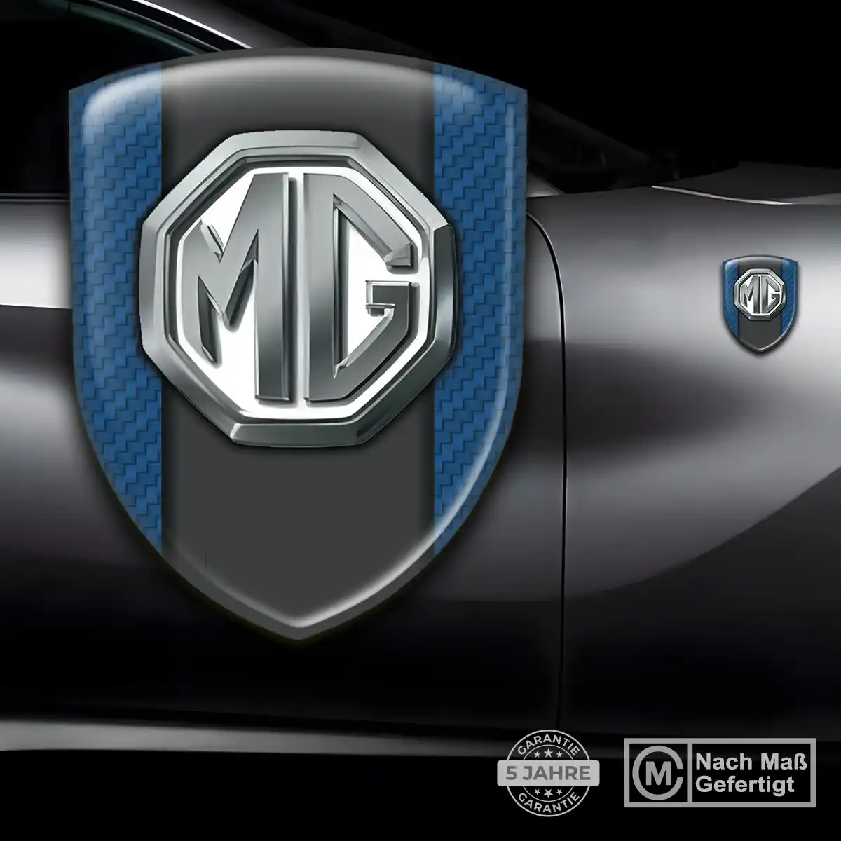 MG Aufkleber Embleme Silikon Auto Edles Design