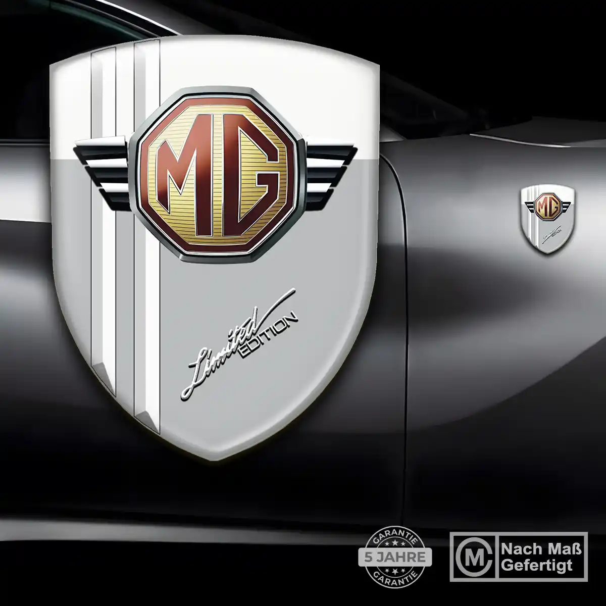 MG Aufkleber Embleme Silikon Auto Elegantes Design