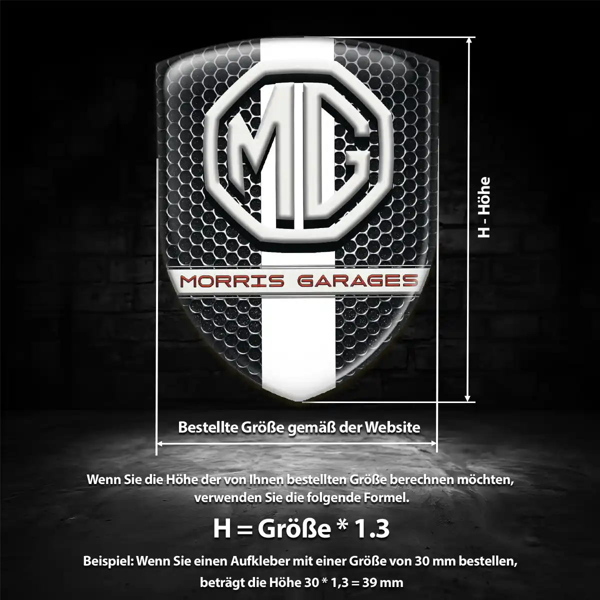 MG Aufkleber Embleme Silikon Auto Exterieurdesign