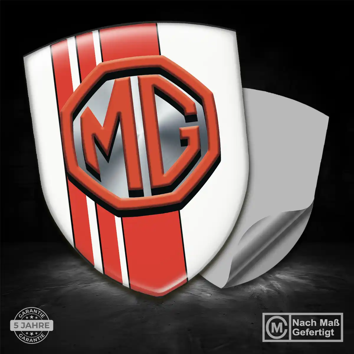 MG Aufkleber Embleme Silikon Auto Hochwertiges Harz