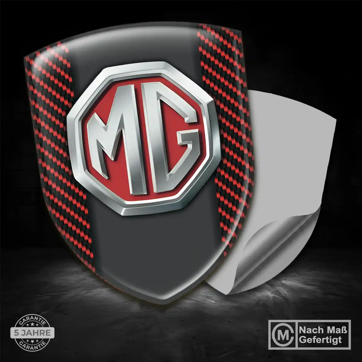 MG Aufkleber Embleme Silikon Auto Modernes Design