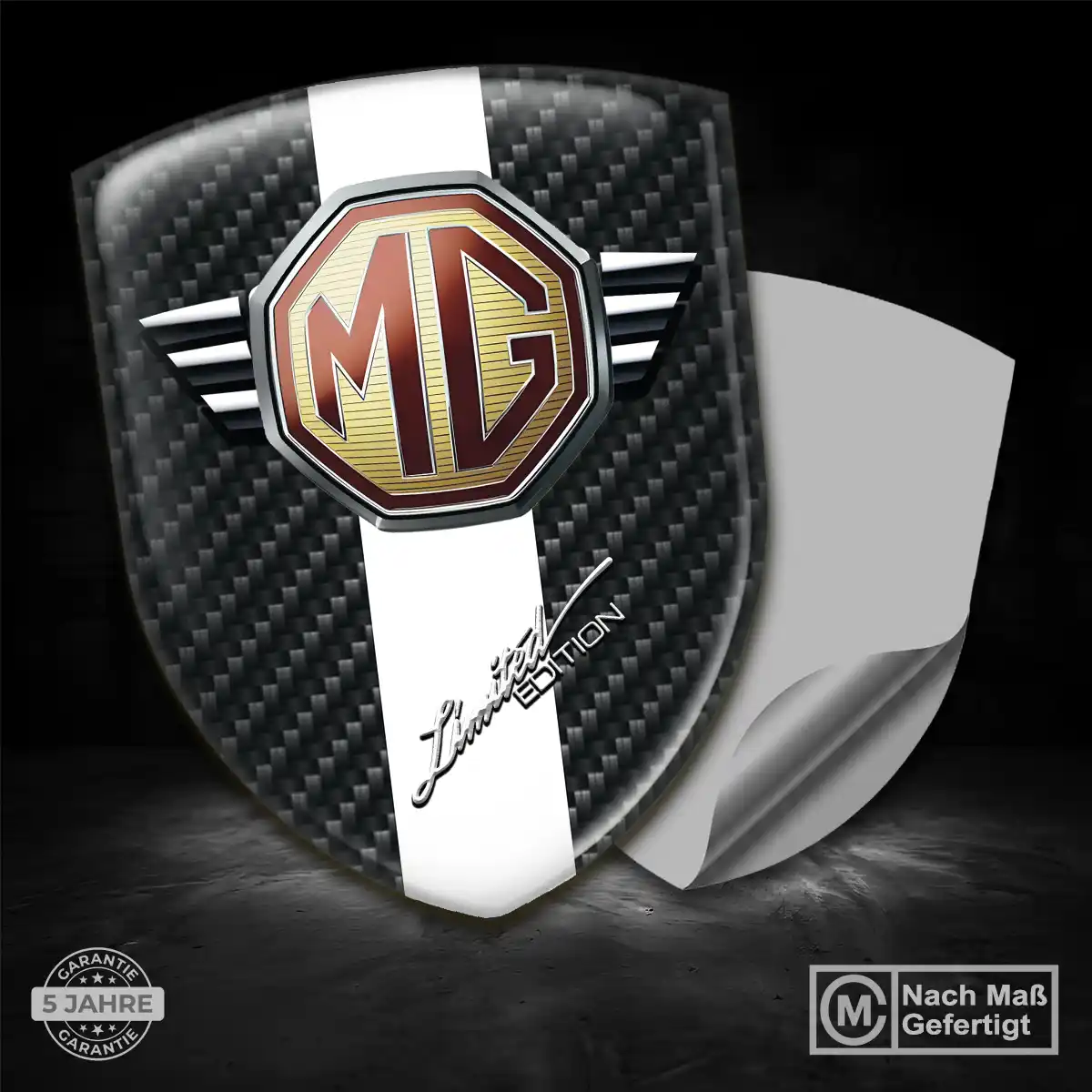 MG Aufkleber Embleme Silikon Auto Premium-Edition