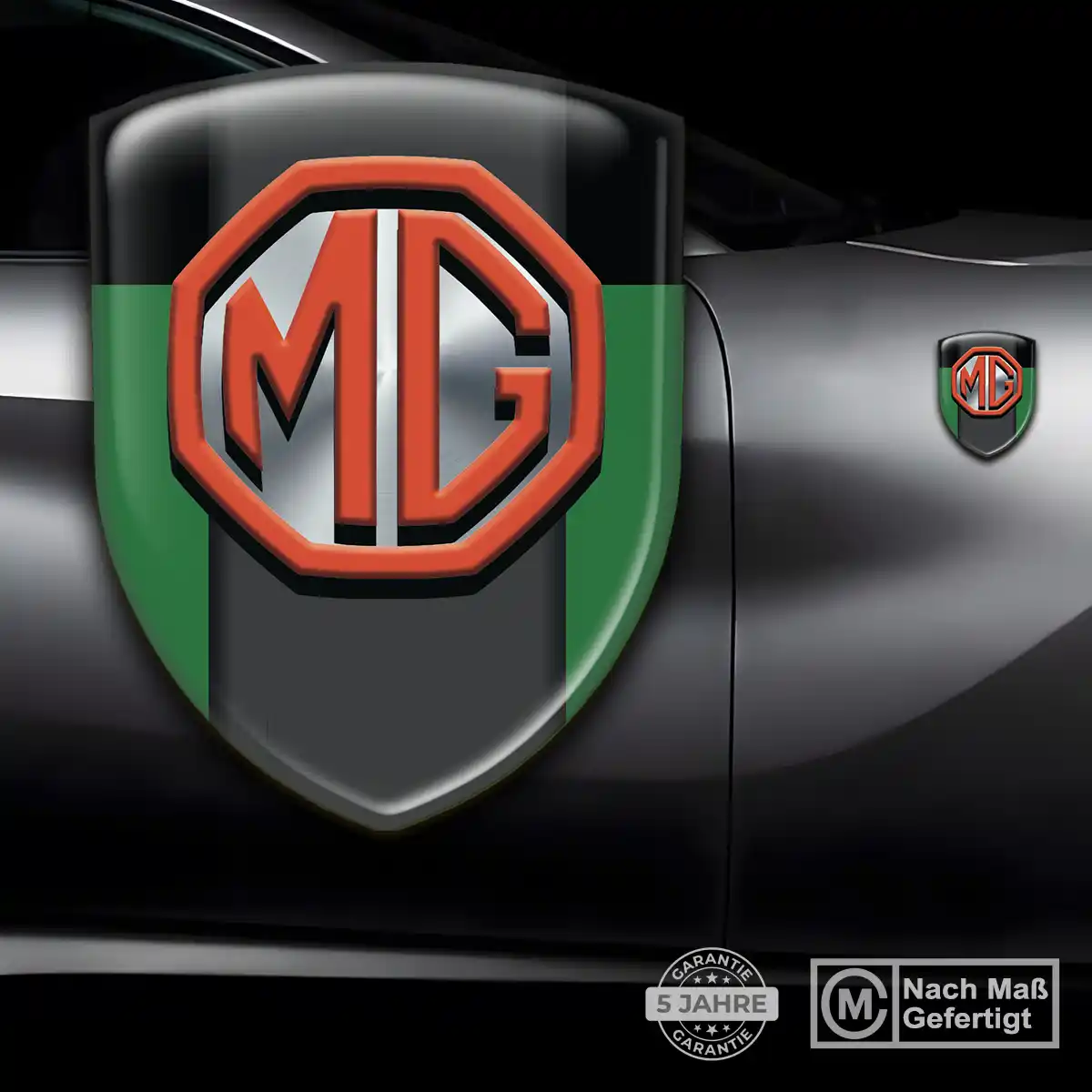 MG Aufkleber Embleme Silikon Auto Premiumqualität