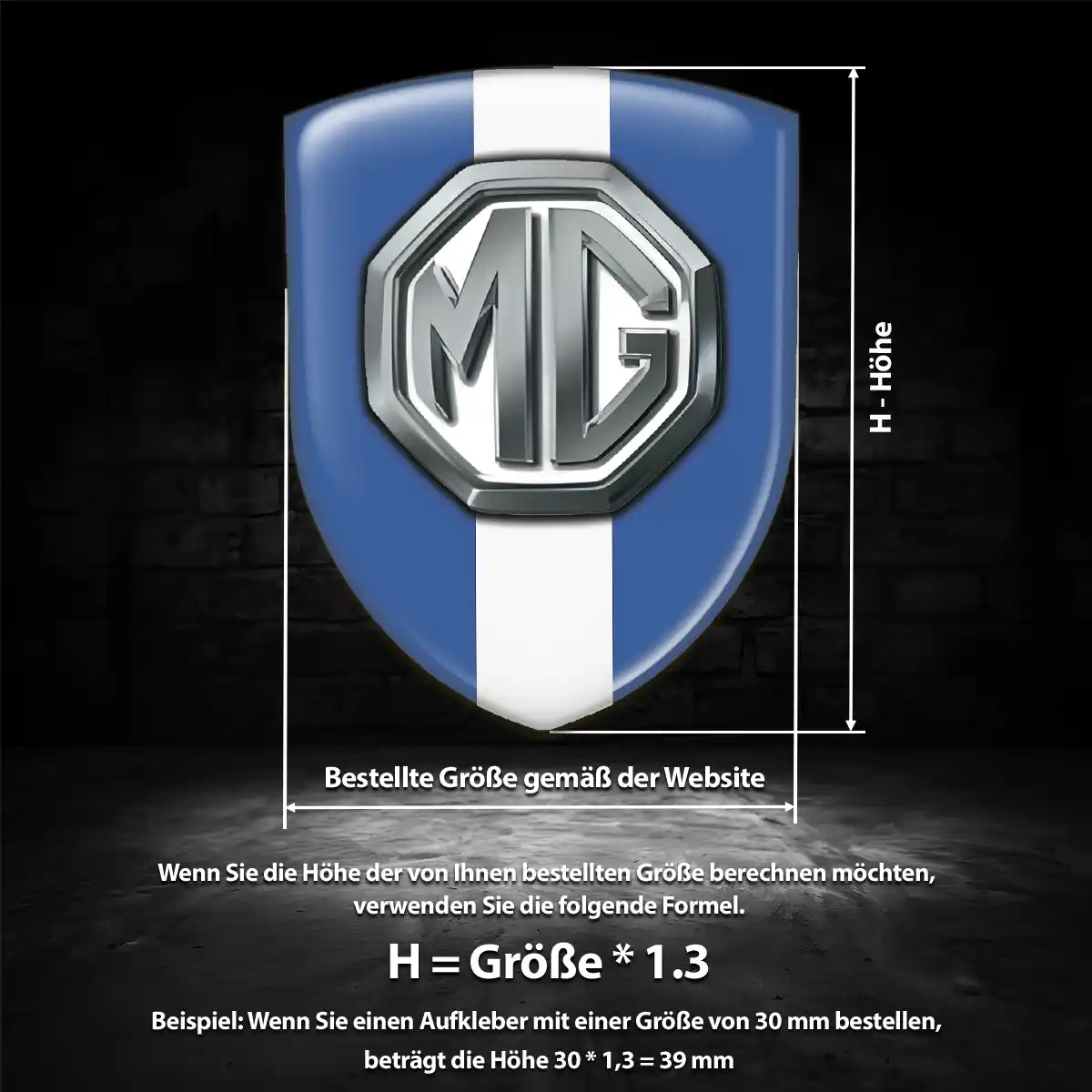 MG Aufkleber Embleme Silikon Auto Stilvolles Design