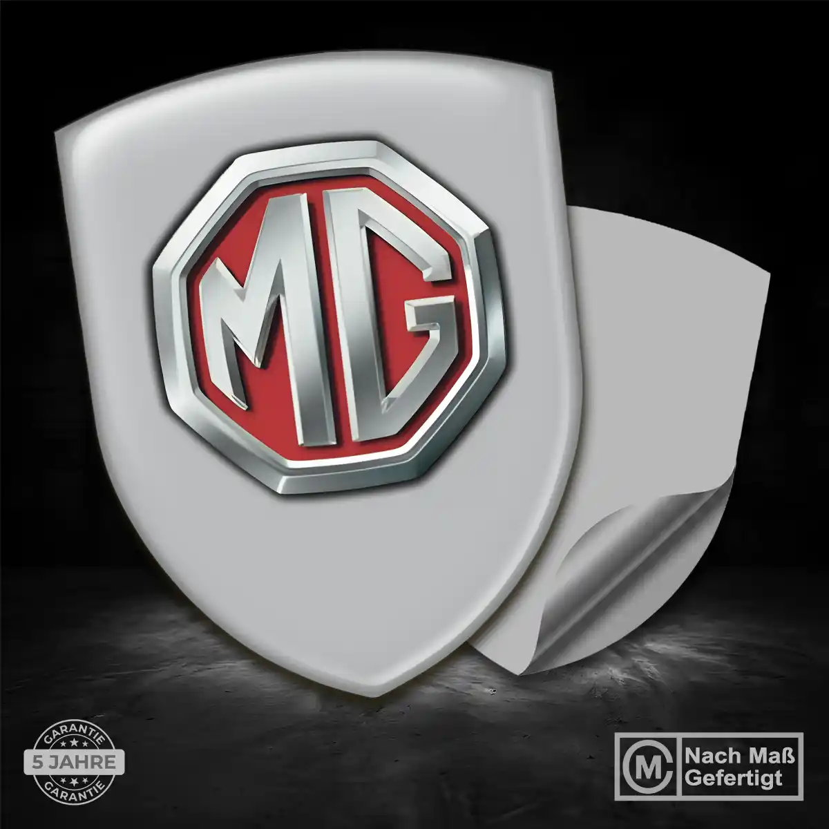 MG Aufkleber Embleme Silikon Auto Tuningfahrzeug
