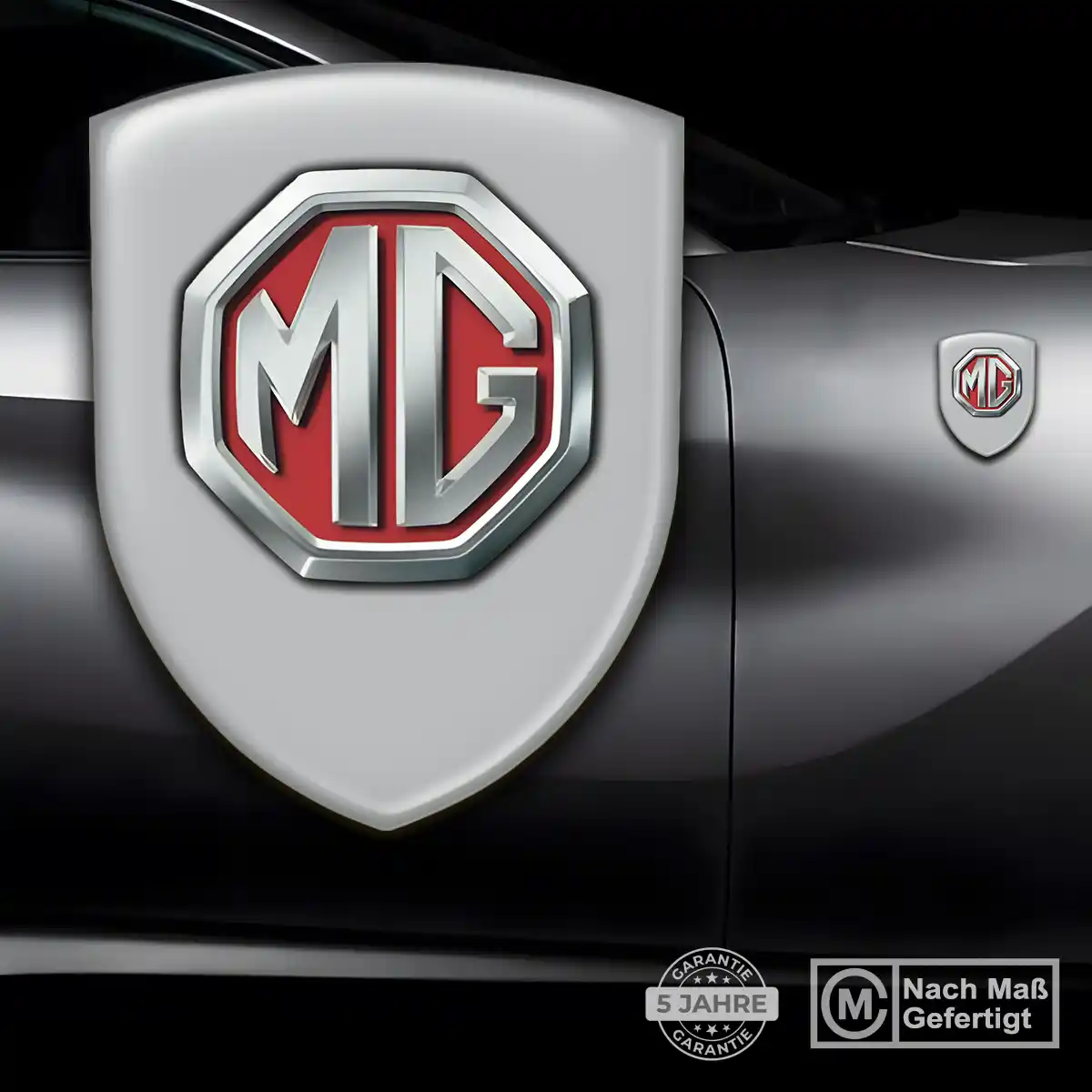 MG Aufkleber Embleme Silikon Auto Tuningfahrzeug