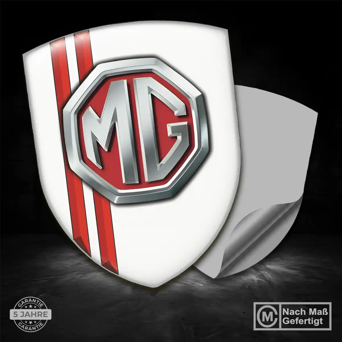 MG Aufkleber Embleme Silikon Exterieurdesign