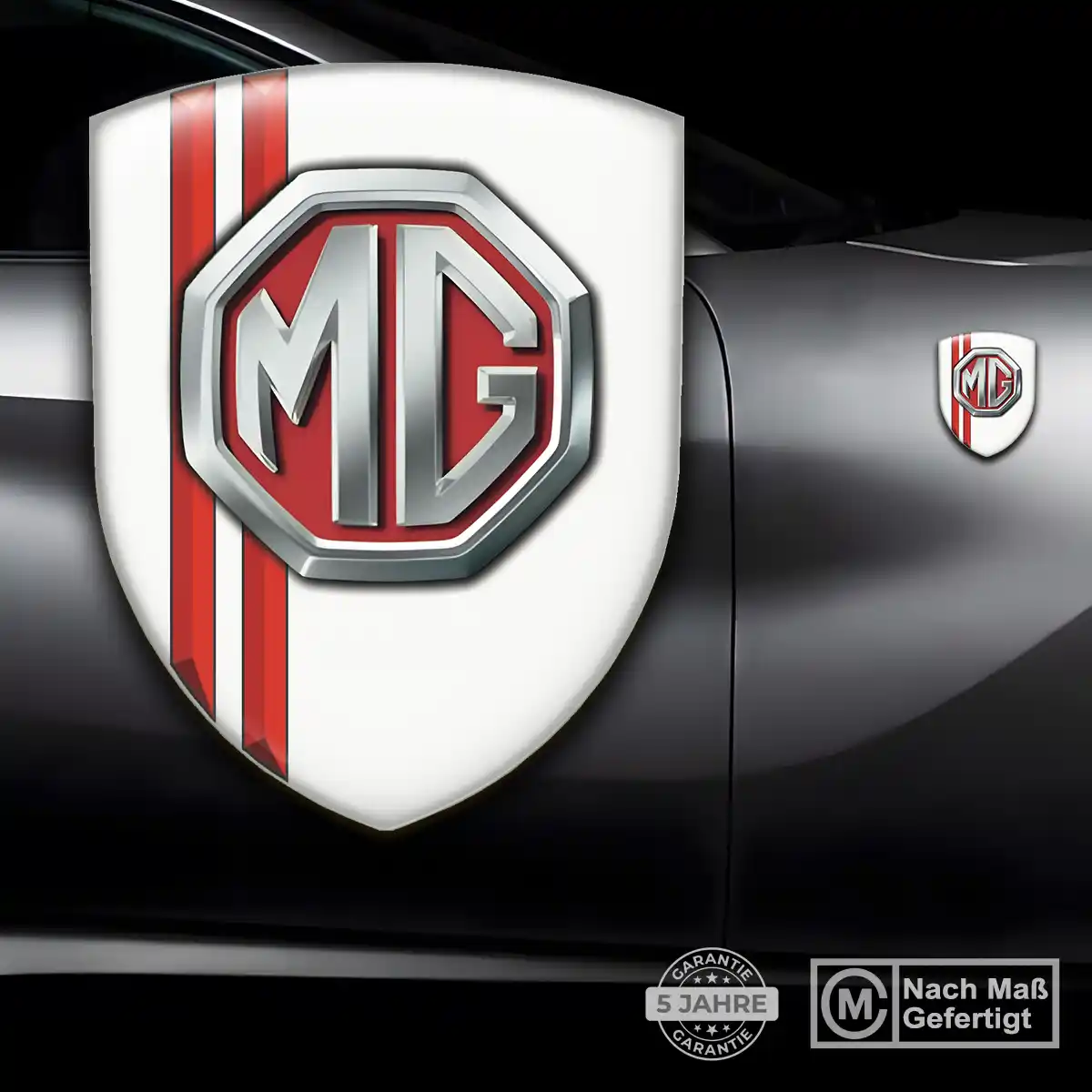 MG Aufkleber Embleme Silikon Exterieurdesign