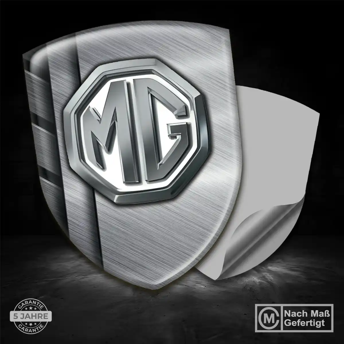 MG Aufkleber Embleme Silikon Interieurdesign