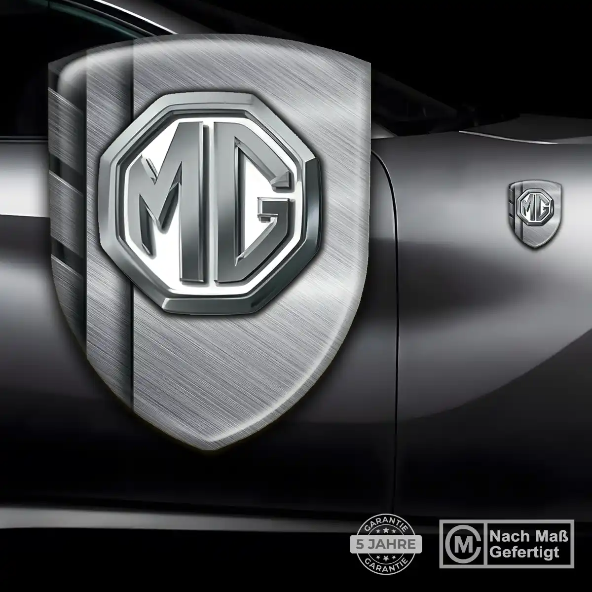MG Aufkleber Embleme Silikon Interieurdesign