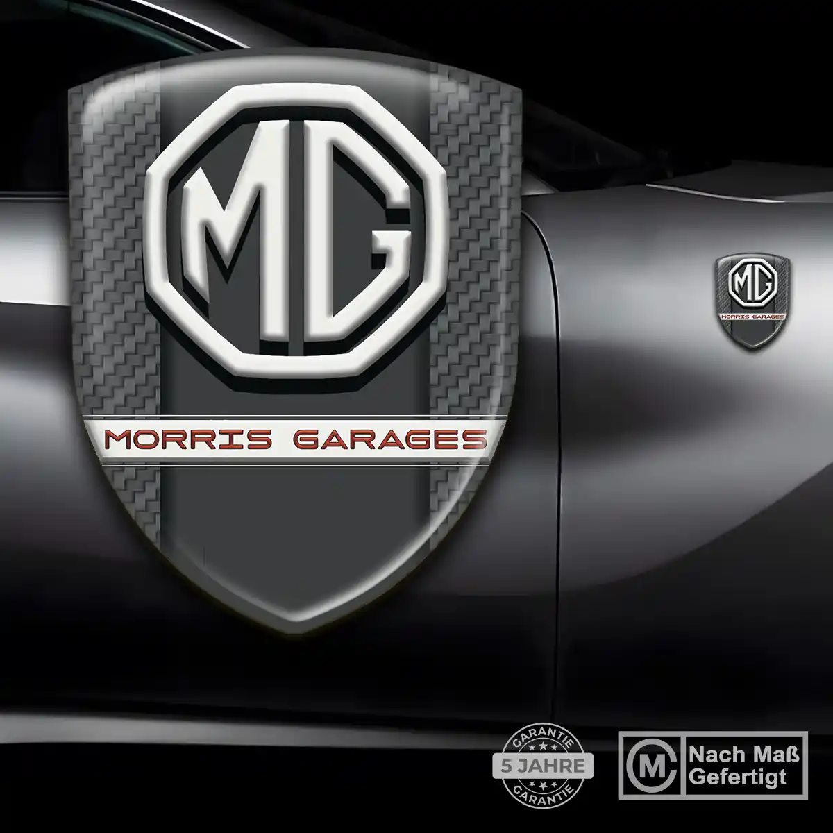 MG Aufkleber Embleme Silikon Limitierte Auflage