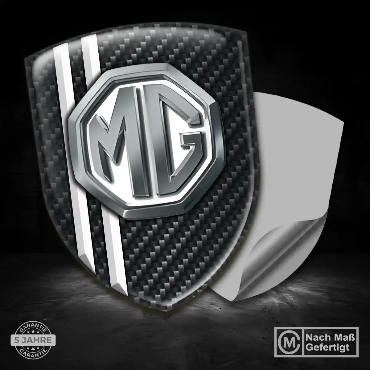 MG Aufkleber Embleme Silikon Markenedition