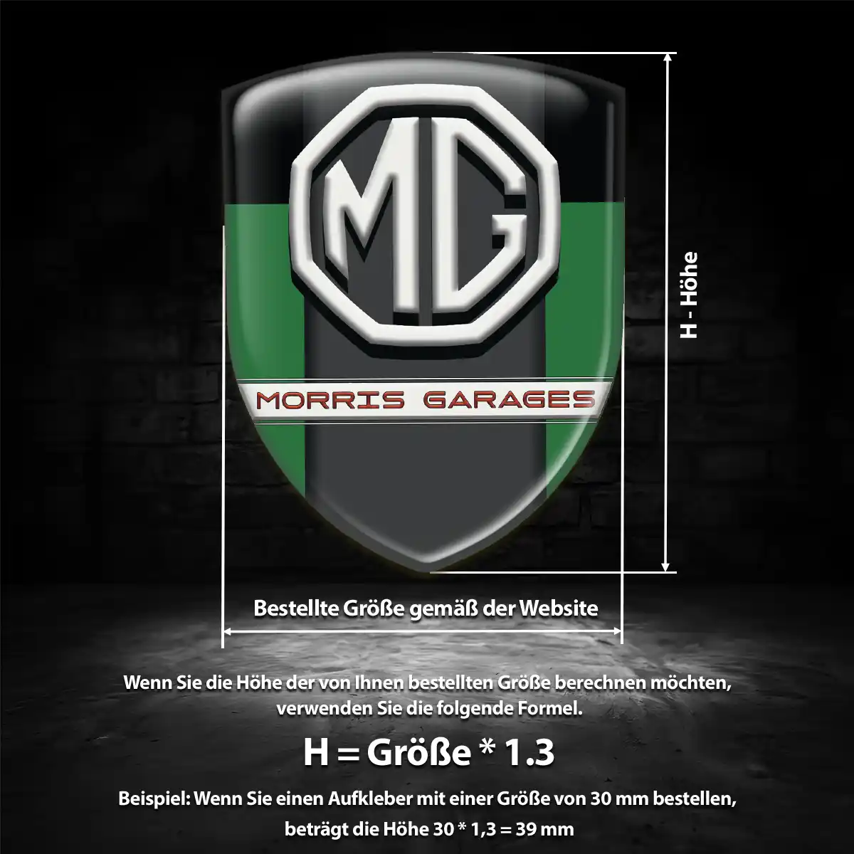 MG Aufkleber Embleme Silikon Modernes Design