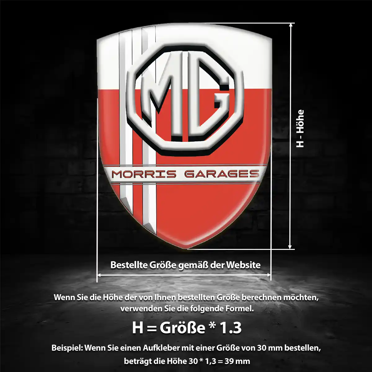 MG Aufkleber Hohe Qualität