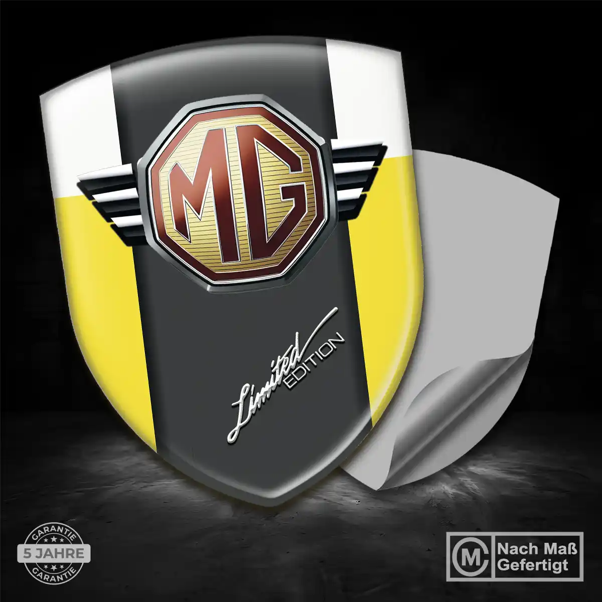 MG Aufkleber Interieurdesign