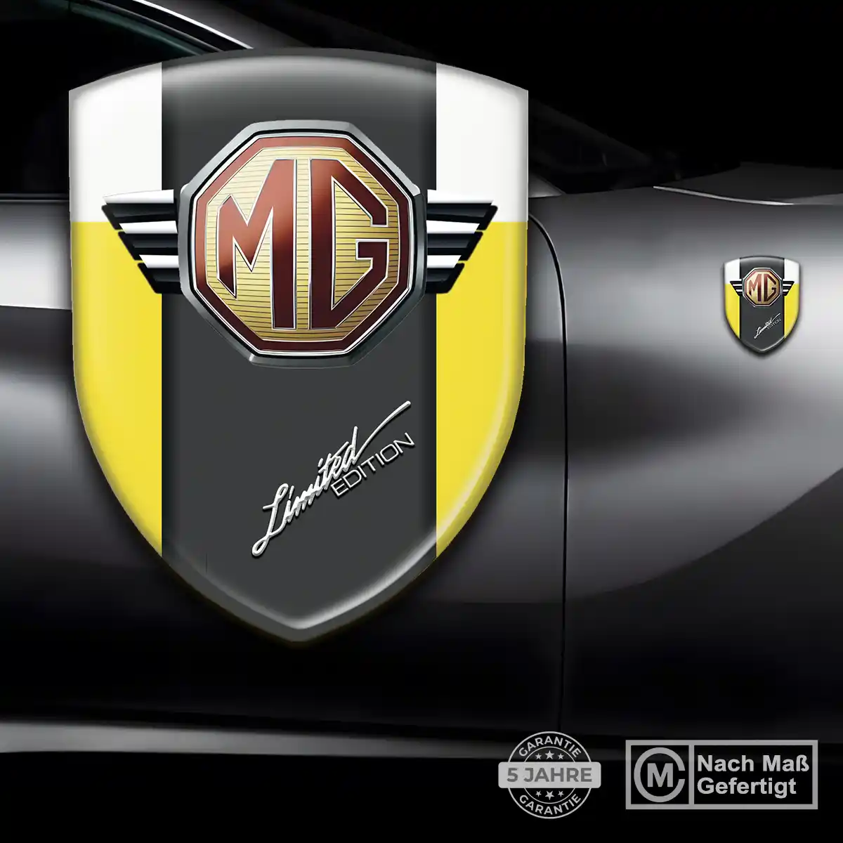 MG Aufkleber Interieurdesign