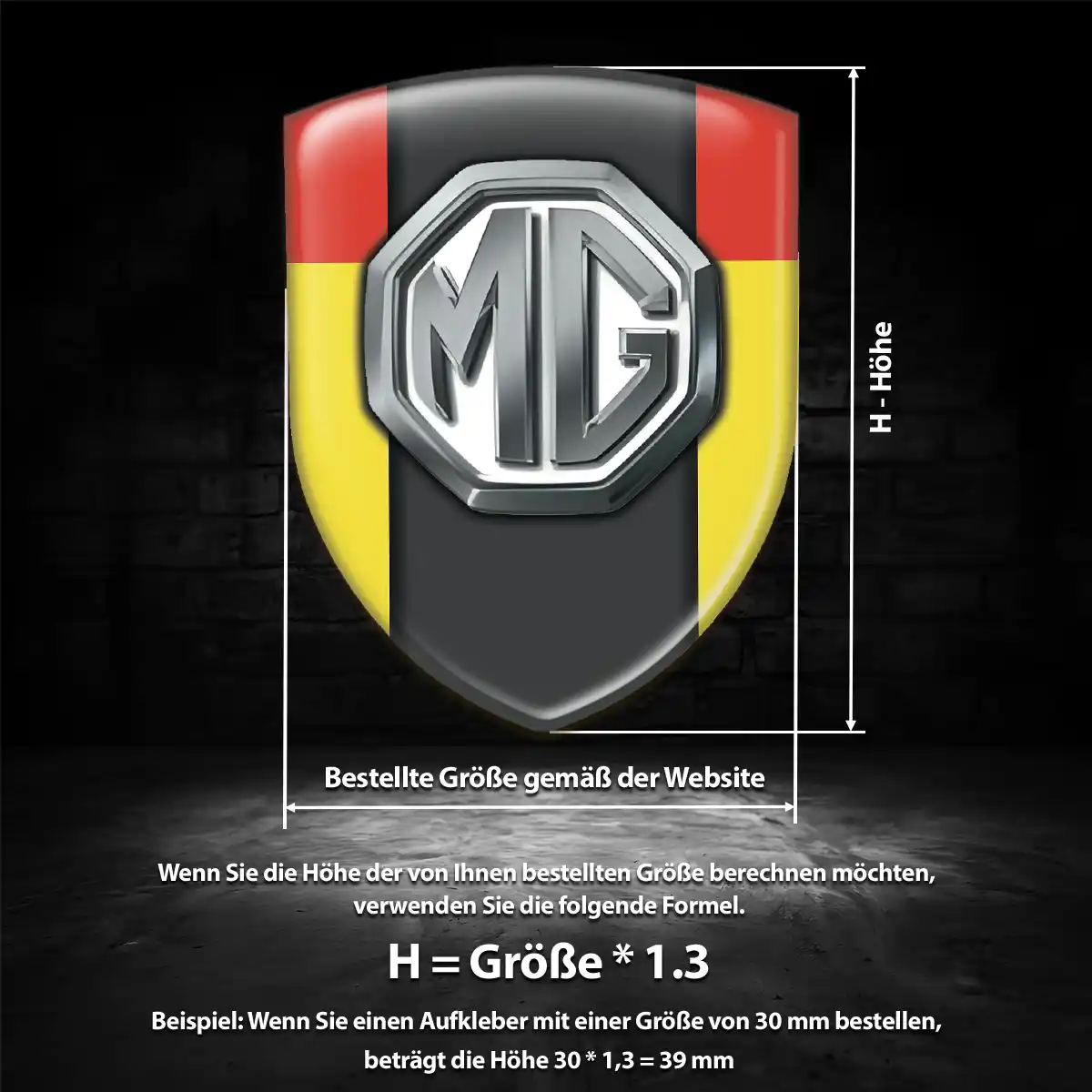 MG Aufkleber Luxus-Edition