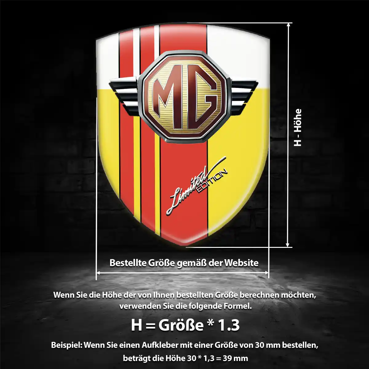 MG Aufkleber Premium-Edition
