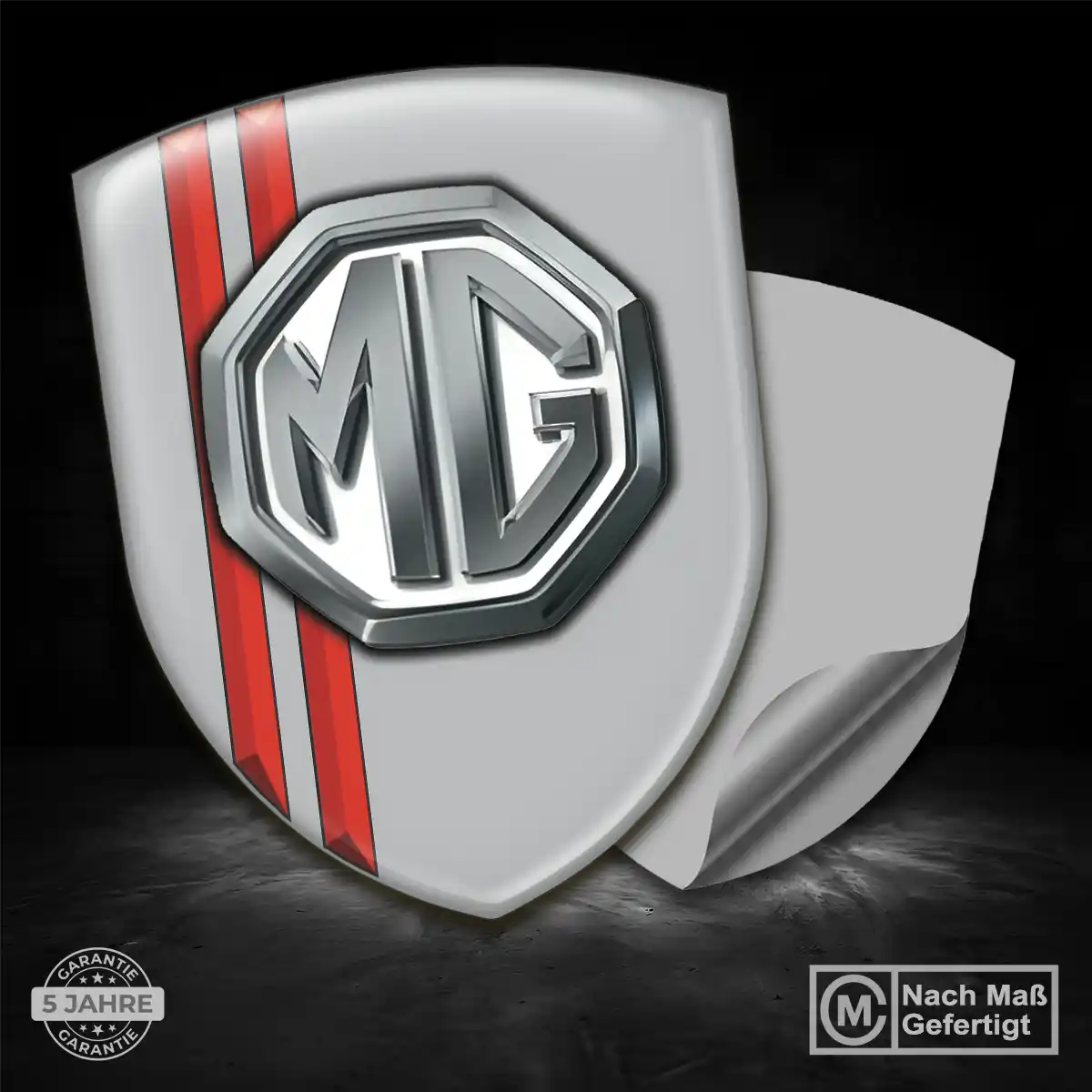 MG Aufkleber Silikon Embleme Auto Elegantes Design