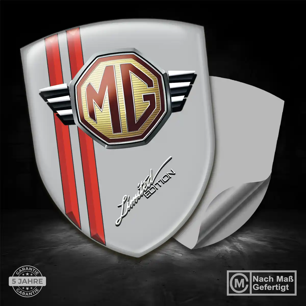 MG Aufkleber Silikon Embleme Auto Hochwertiges Harz