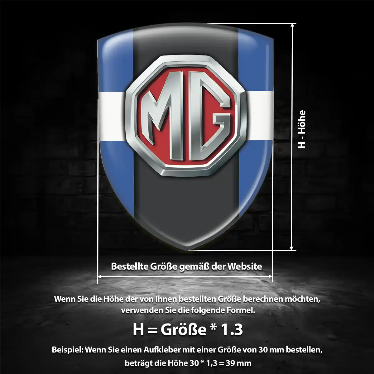 MG Aufkleber Silikon Embleme Auto Hohe Qualität