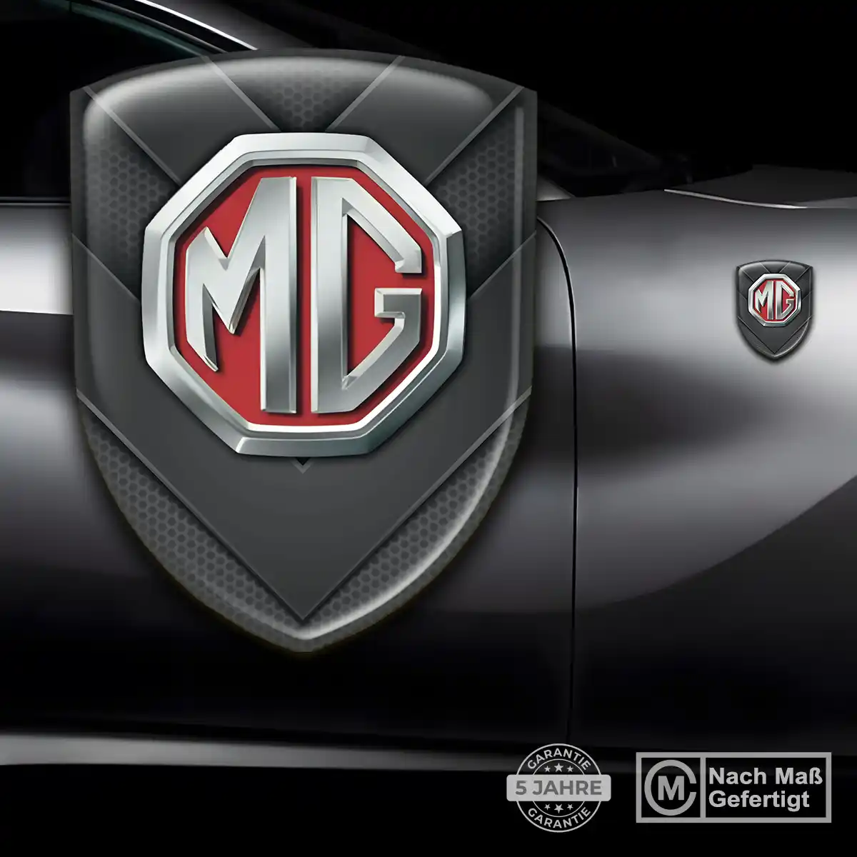 MG Aufkleber Silikon Embleme Auto Interieurdesign